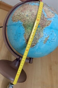Retro svítící glóbus – lampa (43 cm) - 3