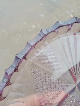 Fialový skleněný tác - 3