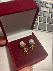 Zlatá sada 14kt s perlami - 3ks Klenoty Aurum - 3