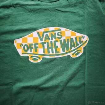 Vans tričko - zelené - velikost XL / (14+) - 3