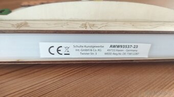 Dřevěná led vánoční dekorace - 3