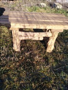 Rustikální  dubový stůl - 3