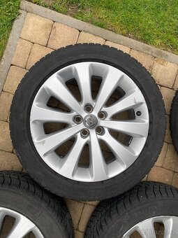 Opel astra J, K,17' ALU KOLA ORIG.7J 5x105 ET42 ZIMNÍ+LETNÍ - 3