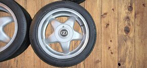 Alu disky OZ Route 4x100 ET42 s letními pneu - 3