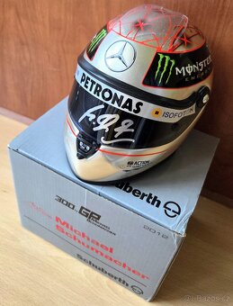 Michael Schumacher originální autogram na helmě 1:2 - 3