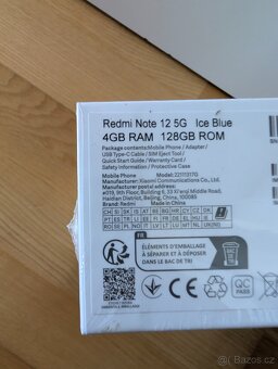 Redmi Note 12 5G Ice Blue 4/128 GB - NOVY - 3