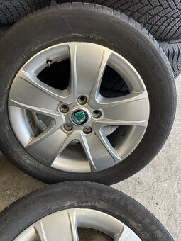 Prodám použitou letní sadu Škoda Octavia 5x112 205/55/16 - 3