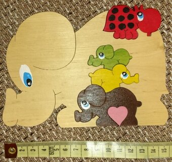 Dřevěný skládací sloník - 3