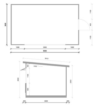 RYCHLÁ AKCE - Dřevěný domek/stánek - 3