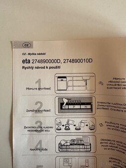 Myčka nádobí ETA - 3