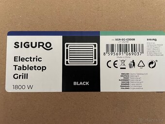 Elektrický stolní gril Siguro 1800w - 3