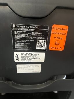 Dětská autosedačka Joie 0-18kg - 3