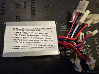 12V Elektromotor 250W s prevodovkou a regem - 3