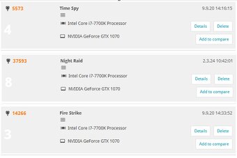 Prodám NVidia GTX 1070 FE - 3