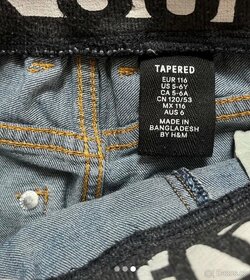 Chlapecké džíny Tapered zn. H&M vel. 116 - 3