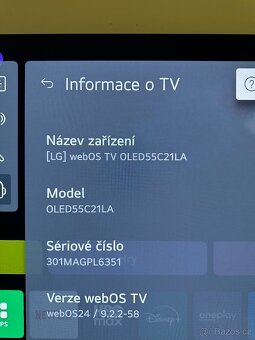 Televize LG OLED55C21 v záruce do 08/2026 - 3