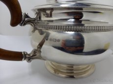 Starožitná stříbrná konvice s cukřenkou, investiční - 3