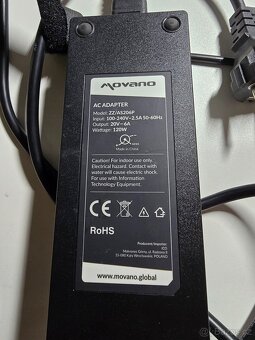 Adaptér Movano pro notebook ASUS 20V 6A (4.5 x 3.0 pin) - 3