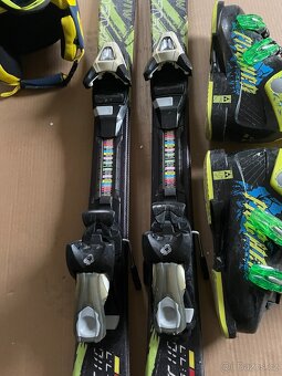 Dětské lyže 110 cm + lyžáky 34-35 +helma + brýle - 3