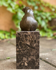 Bronzová socha soška - MEDVĚD soška z bronzu figurka - 3