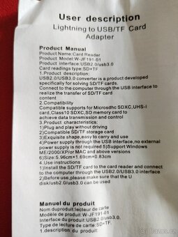 Adaptér USB, čtečka karet - 3