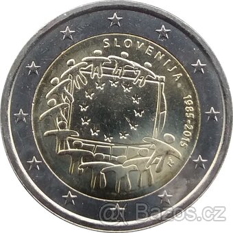 2 Euro Slovinsko pamětní mince 2015 - 2022 - vyberte si - 3