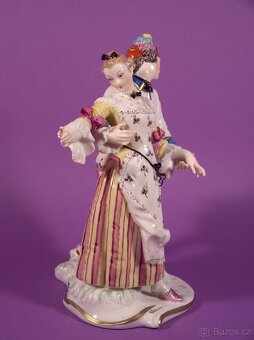 Stará porcelánová figurka z Nymphenburgu - 3