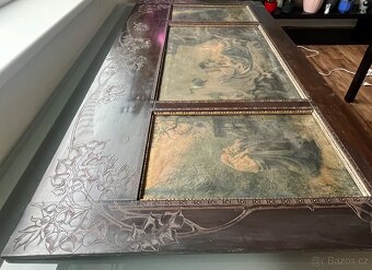 Secesní obrazový panel – triptych kolem roku 1900 - 3