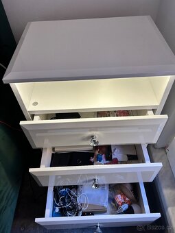 Luxusní noční stolek, pouze 1ks Styl Swarovski - 3