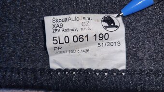 Škoda YETI textilní koberec do kufru - 3
