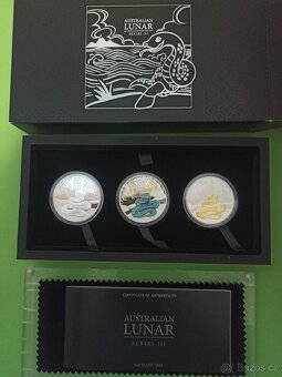 Lunární mince serie III 3x1oz komplet - 3