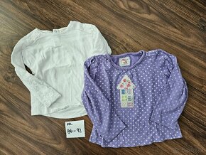 Dívčí trička, trika, body, mikiny, roláky, overall 86-92 - 3