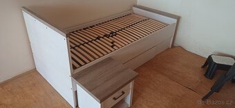 Postel s nočním stolkem, 90x200 - 3