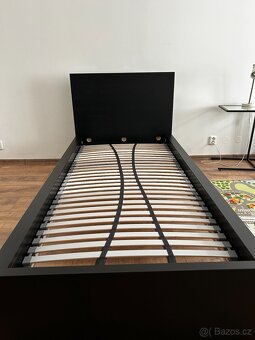 Rám postele Ikea 90x200,černohnědá,s roštem LÖNSET - 3