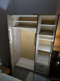 Šatní skříň dub sonoma - 3