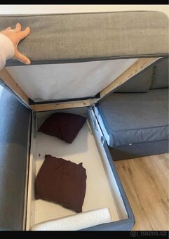 Rozkládací sedačka , S úložným prostorem - 3