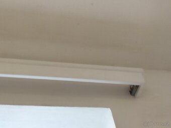 RETRO Garnýže / Garnýž na závěsy záclony dřevěné bílé - 3