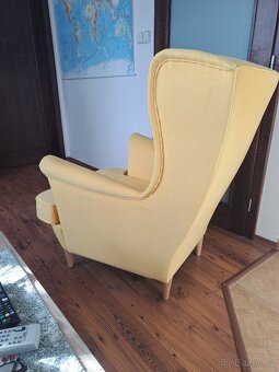 Žluté křeslo ušák - 3