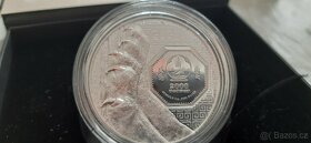 stříbrná mince Mongolska sněžný leopard 2024 3oz - 3