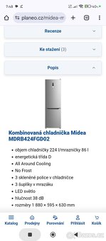 Lednice Midea model MDRB424FGD02 - 3
