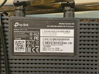 TP Link Archer c6 + 3x wifirouter TP Link AC 750 - 3