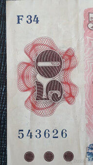 50 Kčs 1987 série F34 543626 - 3