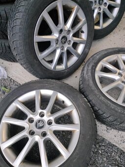 4ks alu disky orig. Škoda 5x112 r16 pneu 205/55 r16 6mm - 3