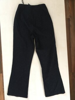 Černé kalhoty se stříbrným třpytem, vel XS/S, Scruffs - 3