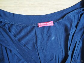 Modrá (navy) halenka Happymum L(XL), dlouhý rukáv - 3