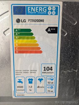 Pračka LG F72U2QDN0 (7 kg, invertorový motor) - 3