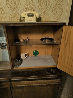 Vitrína, obývací sestava, vintage - 3