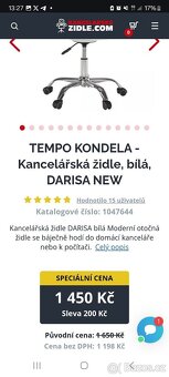 Nabízím k prodeji 2 ks pěkných dětských školních židlí - 3