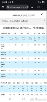 Kombinéza Waterproof Softshell Overall Jumpsuit Vel. 104 - 3