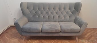 Pohovka třímístná a křeslo - 3